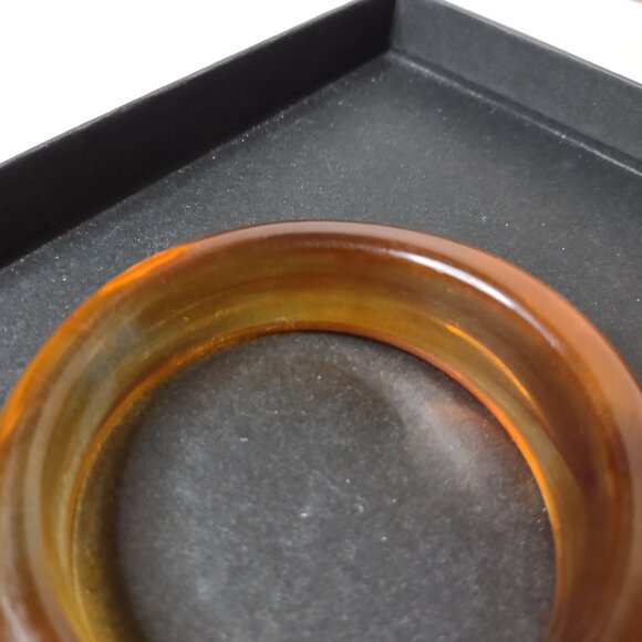 8 Inch Vintage Thick Orange Bangle - Picture 5 of 12